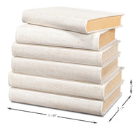 Ivory Book Set in Shagreen-Embossed Leather, Set of 12 - view 10