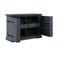 Casual Traditional Bar Cabinet with a Wine Rack, alternate view