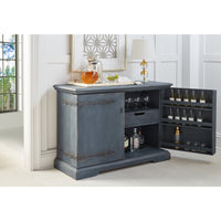 Casual Traditional Bar Cabinet with a Wine Rack, room scene