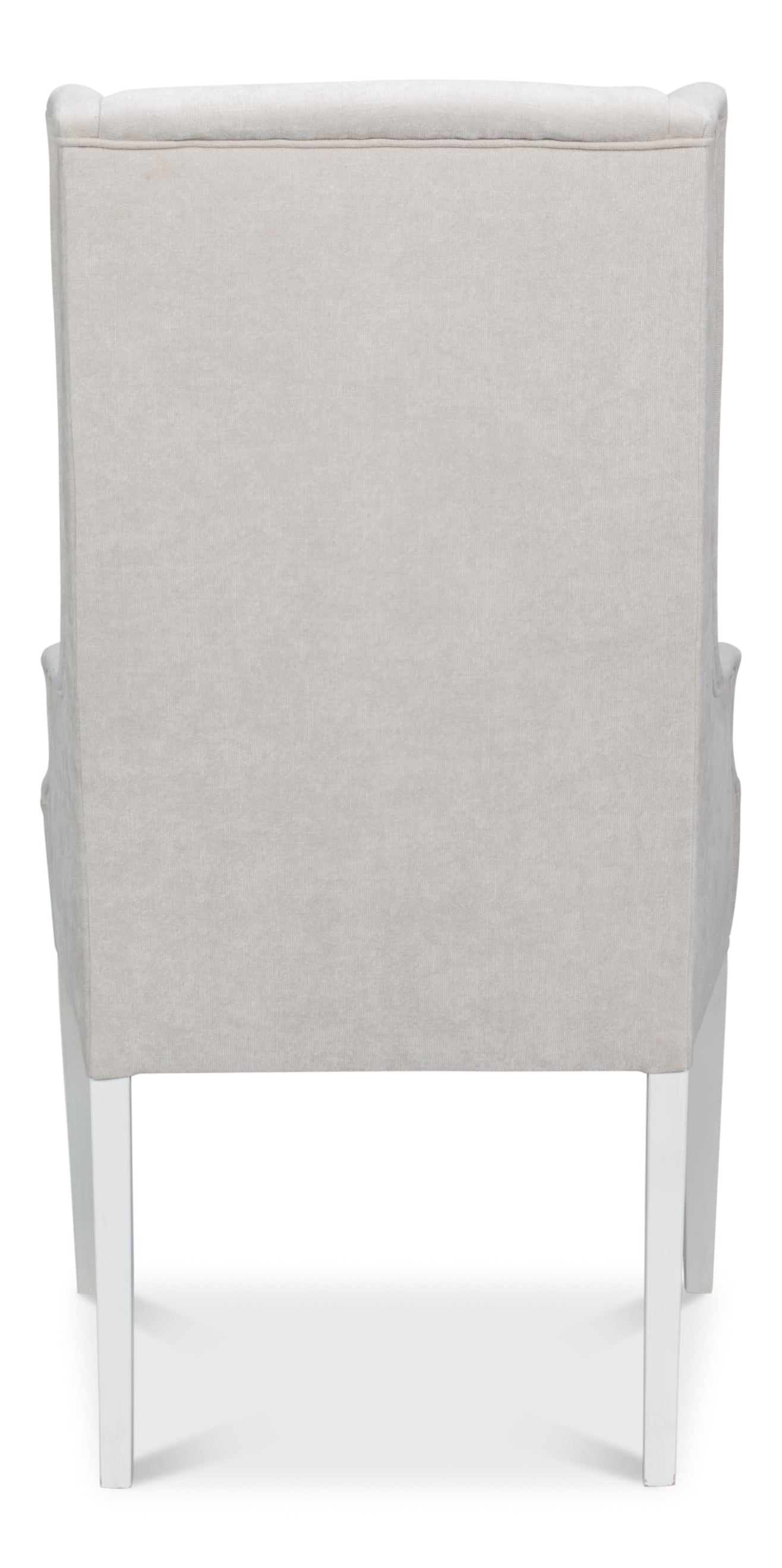 Upholstered Host Dining Chair in Ivory Chenille - view 4