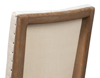 Parsons Dining Chairs in Beige with Medium Brown Legs, Sets of 2 - view 7