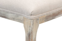 Cane Back Dining Chairs in Gray Oak with Taupe Seats, Sets of 2 - view 9