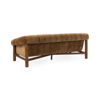 Channel-Tufted Sofa with Oak Frame - Bronze, view 3