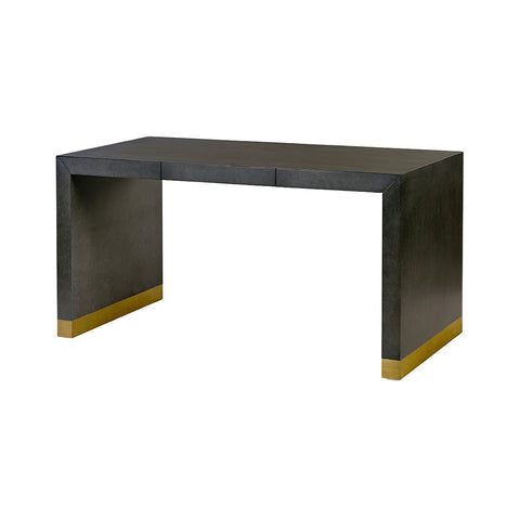 Charcoal Modern Waterfall Desk
