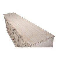 Top surface view of French Grey Sideboard.