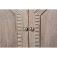 Close-up of door design on French Grey Sideboard.