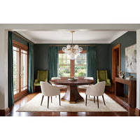 Chelsea Round Extendable Dining Table - Dark Walnut, view 10