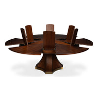 Chelsea Round Extendable Dining Table - Dark Walnut, view 2