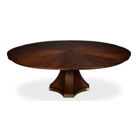 Chelsea Round Extendable Dining Table - Dark Walnut, view 3
