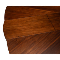 Chelsea Round Extendable Dining Table - Dark Walnut, view 5
