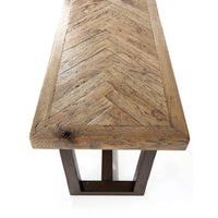 Chevron Modern Console Table - English Georgian America