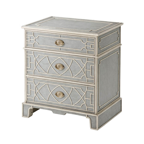 Chinese Chippendale Painted Nightstand