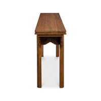 End view showing depth of Ming style console table.