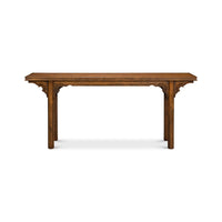 Front view of Chinese Ming style console table.