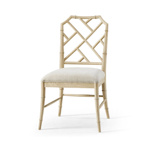 Chippendale Bamboo Dining Chair - Light Oak