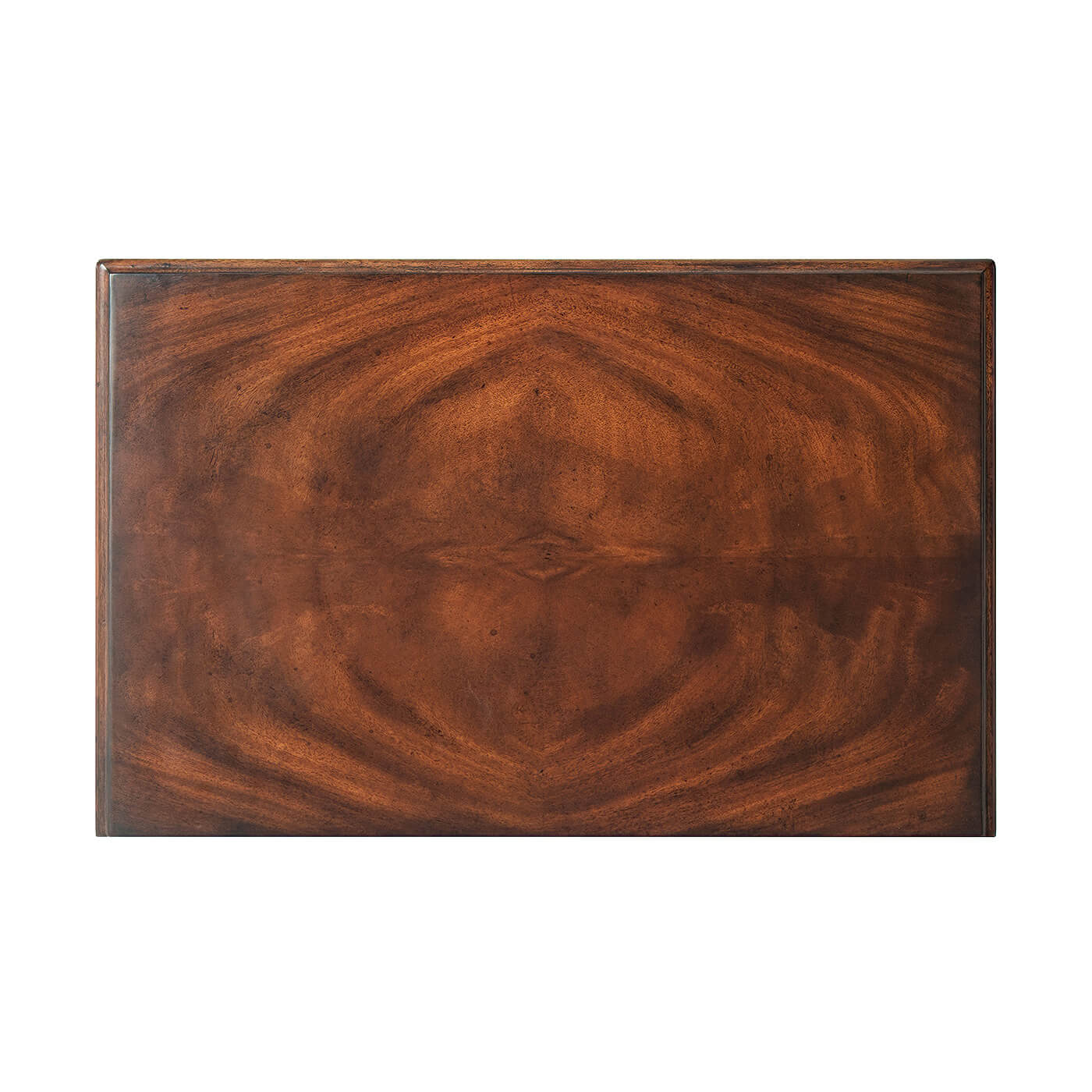Top view of Chippendale bedside nightstand.