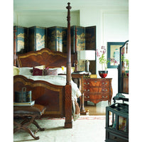 Luxurious bedroom featuring mahogany four post bed.