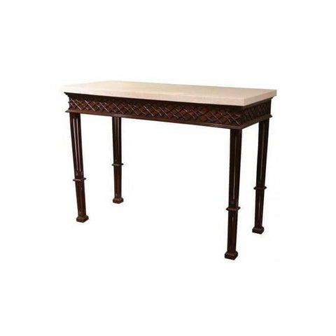 Chippendale Mahogany Side Table with Blind Fretwork