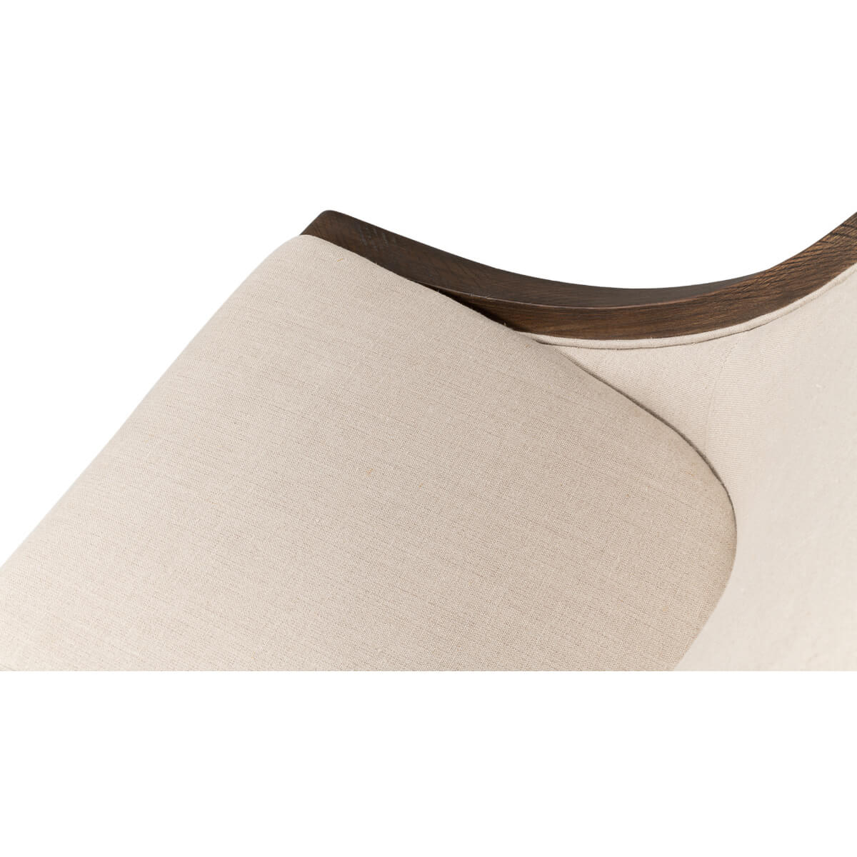 Close-up of classic ash dining chair fabric texture.