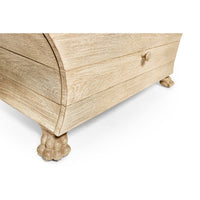 Classic bombe chest, detailed view of claw feet.