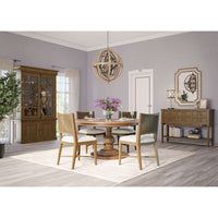 Dining room setup with classic dining chairs and table.