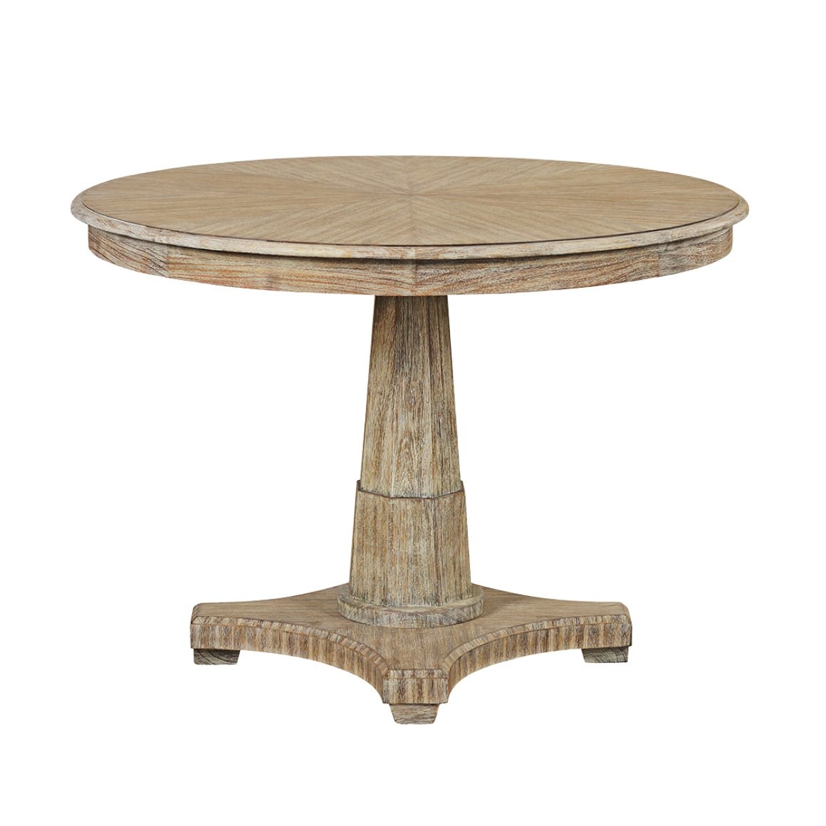Classic Empire center table, side angle view.