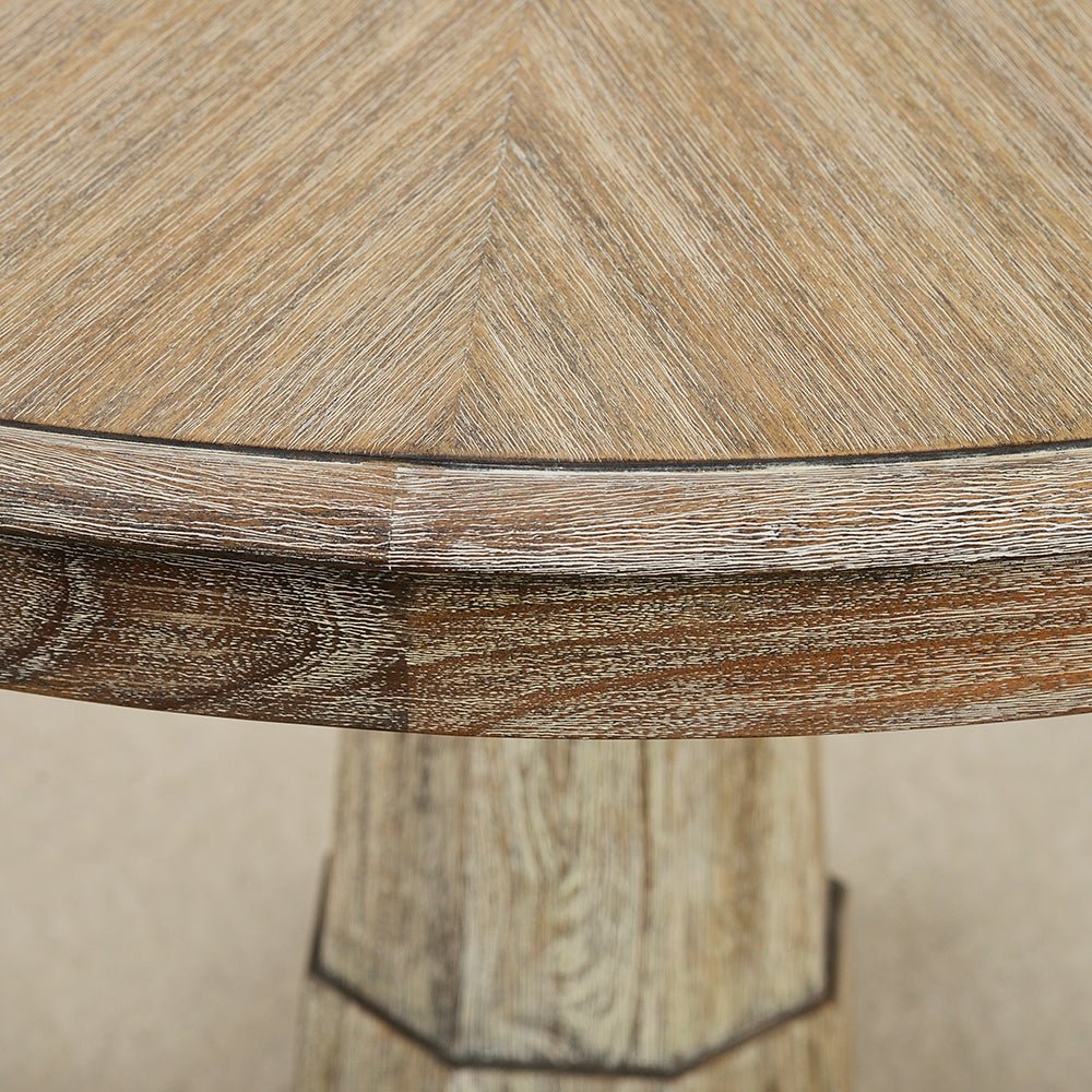 Classic Empire table, close-up edge detail.