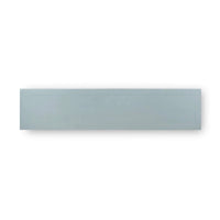 Top view of frosted blue credenza surface.