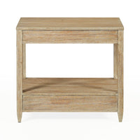 Nightstand back view, wood texture, simple design.