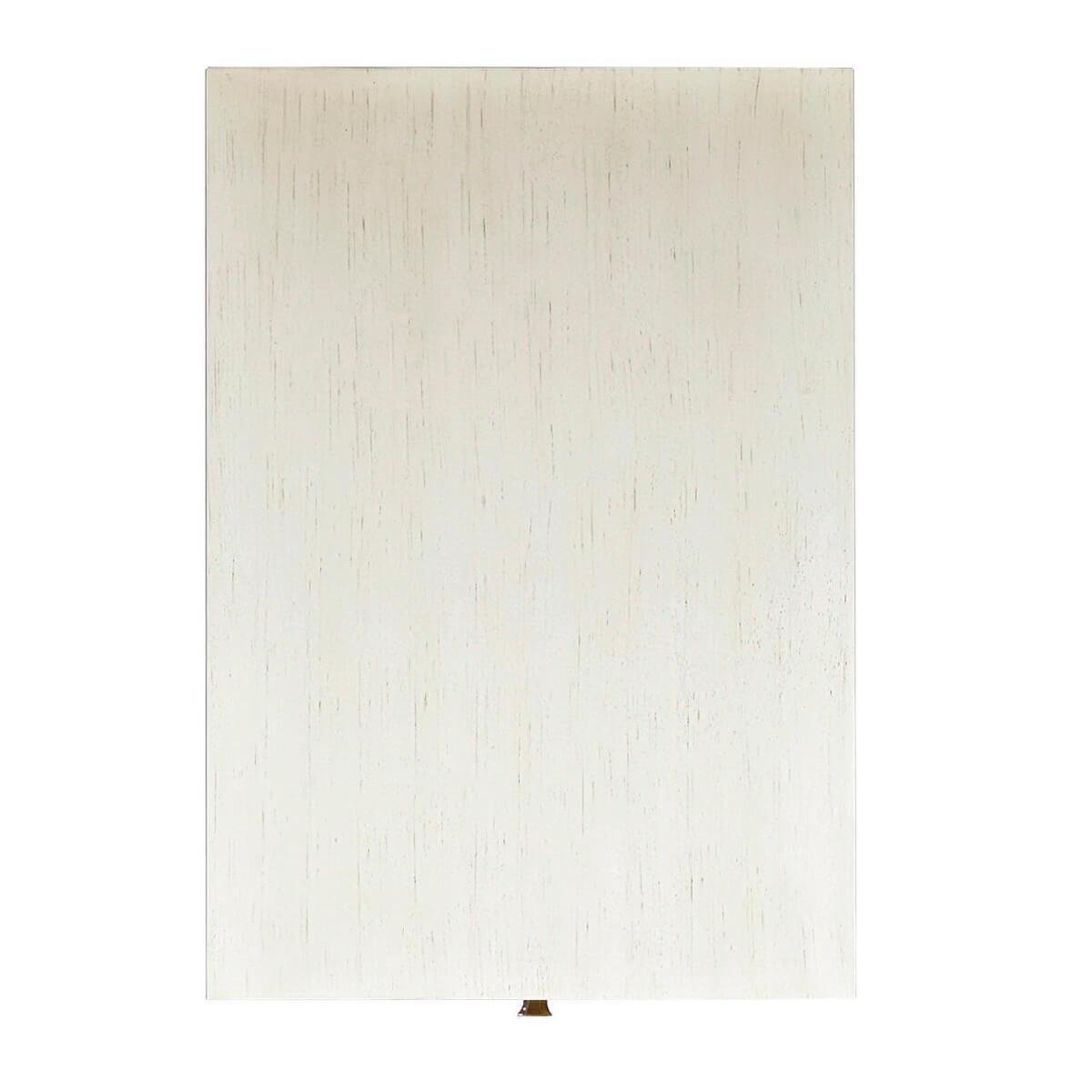 Top view of side table, showcasing surface texture.