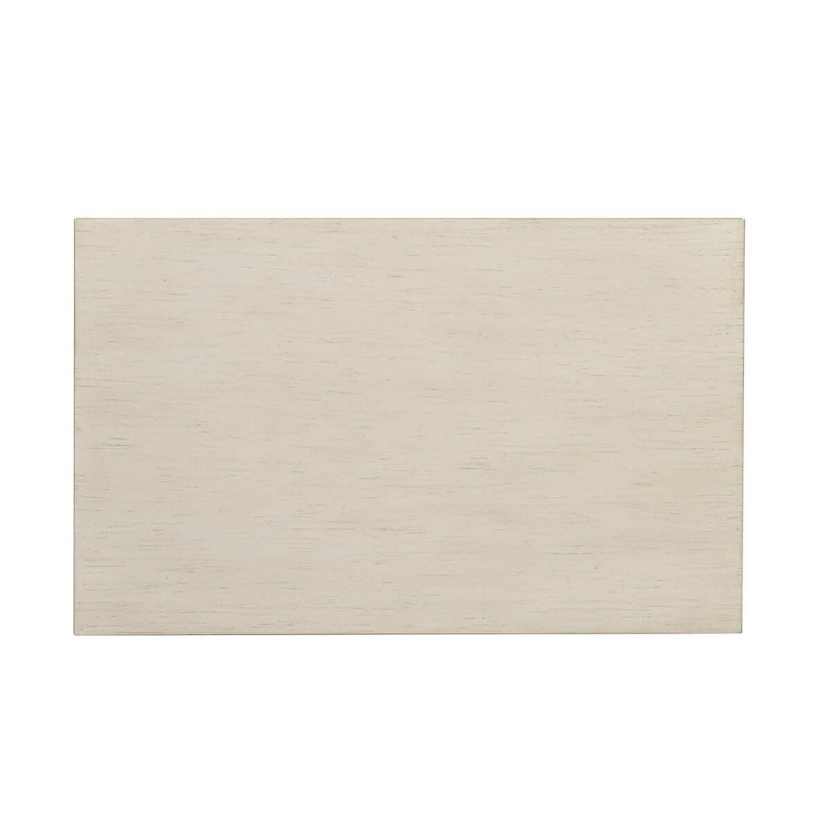 Top view, classic three-tier side table, drift white.