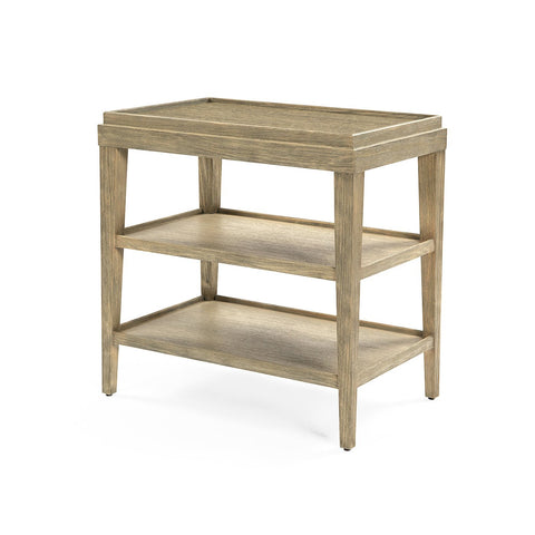 Classic Three-Tier Side Table - Light
