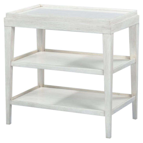 Classic Three-tier Side Table - Rustic White