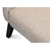 Close-up of classic tub chair seat texture.