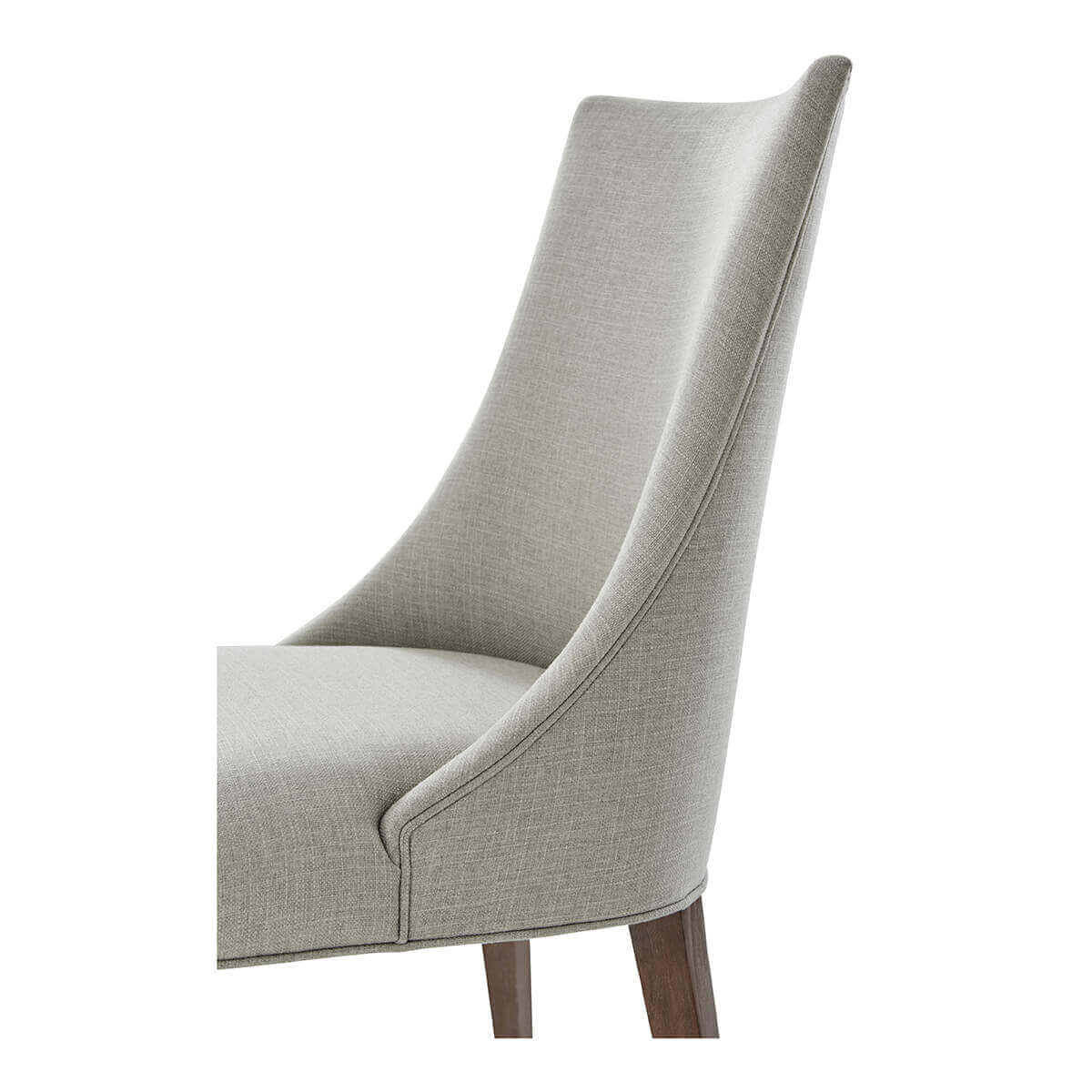 Close-up of chair backrest and fabric texture.