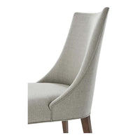 Close-up of chair backrest and fabric texture.