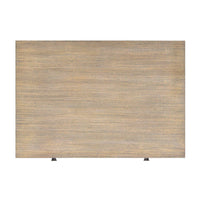 Rustic greyed side table, top view, wooden texture.