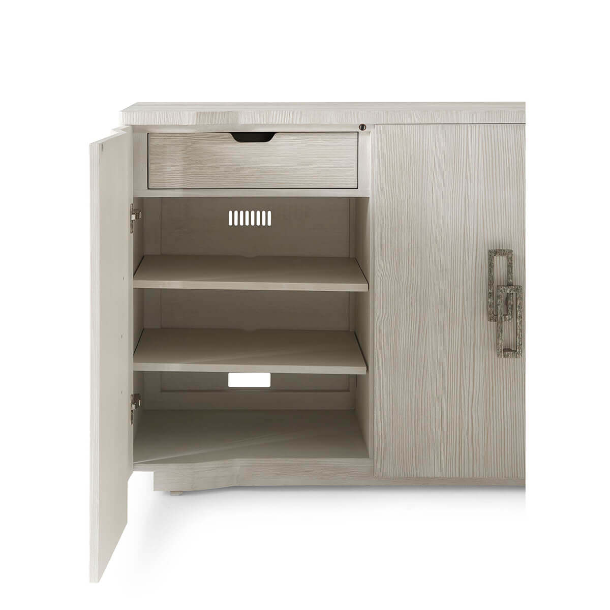 Coastal Breeze Buffet sideboard open section with shelves
