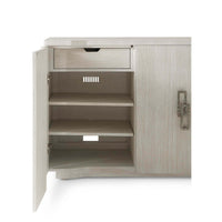 Coastal Breeze Buffet sideboard open section with shelves