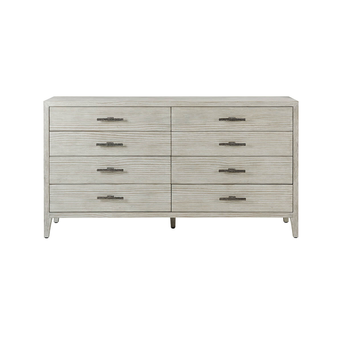 Front view of Coastal Breeze long dresser, closed drawers.