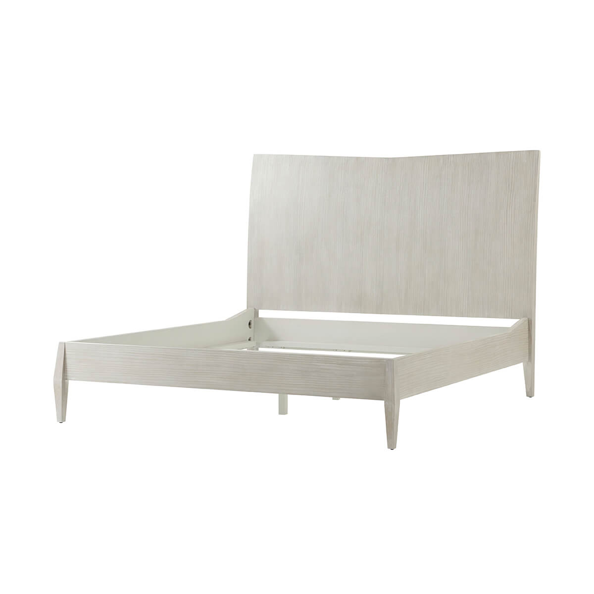 Side view of empty Coastal Breeze bed frame.