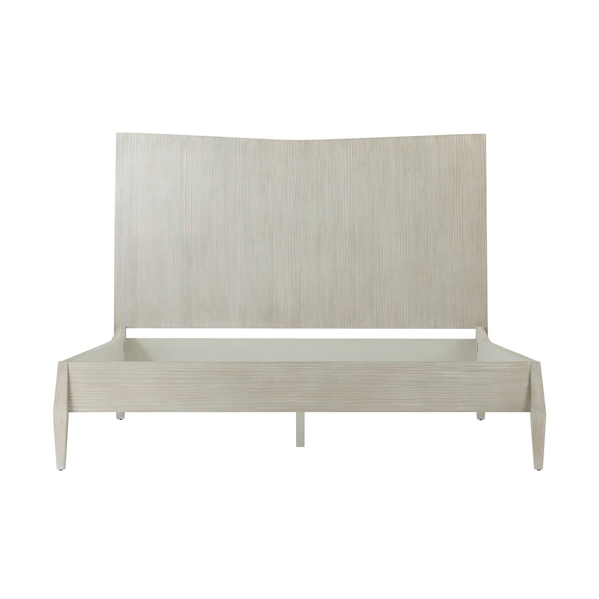 Front view of empty Coastal Breeze bed frame.