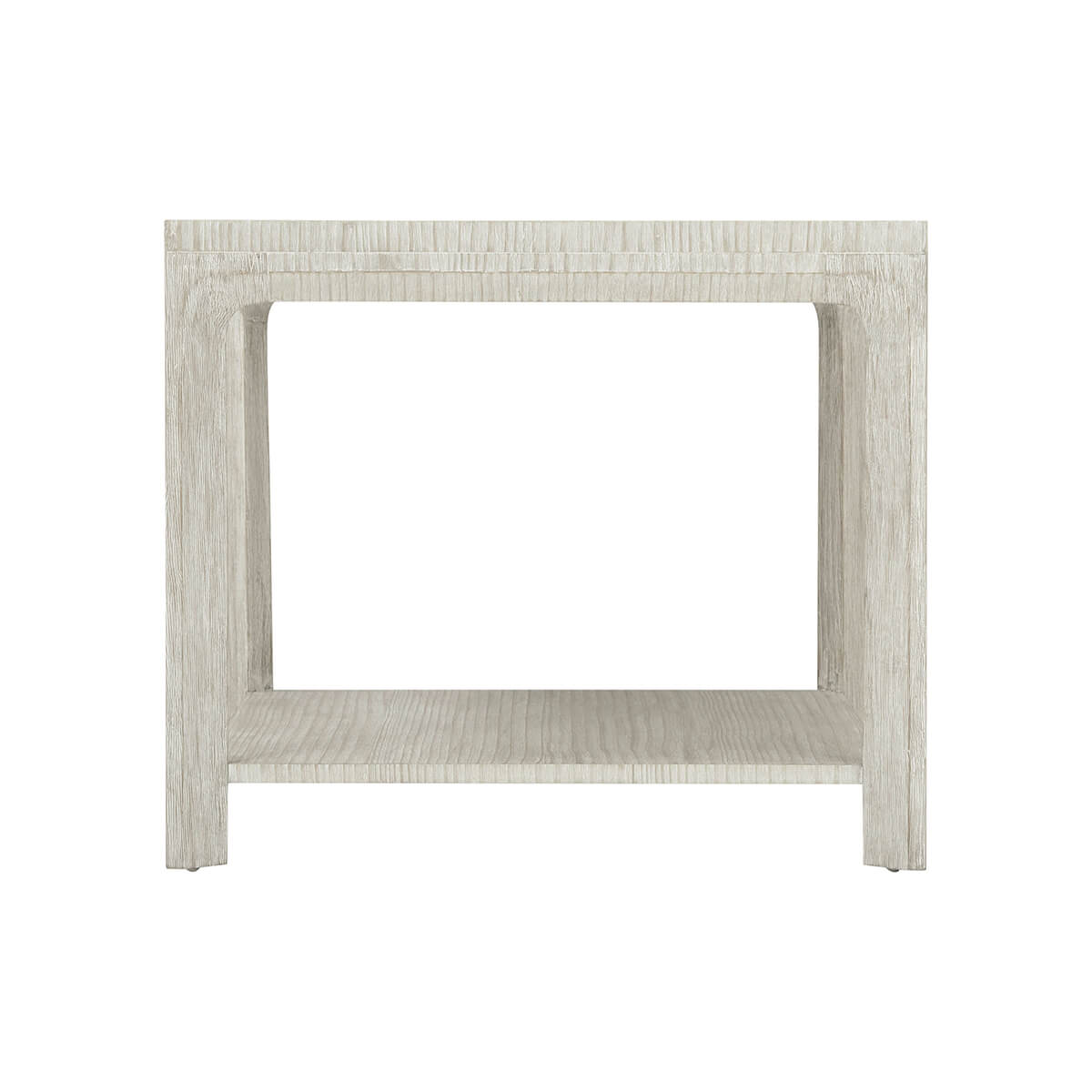 Coastal Breeze side table rear view, emphasizing structure.