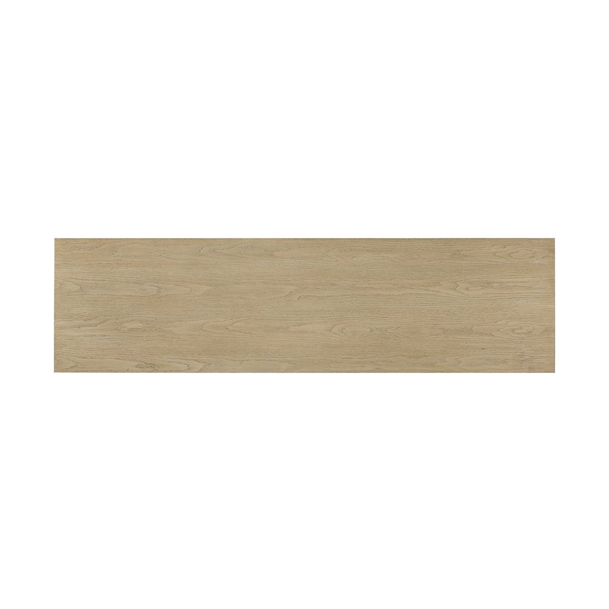 Top view of the oak sideboard surface.