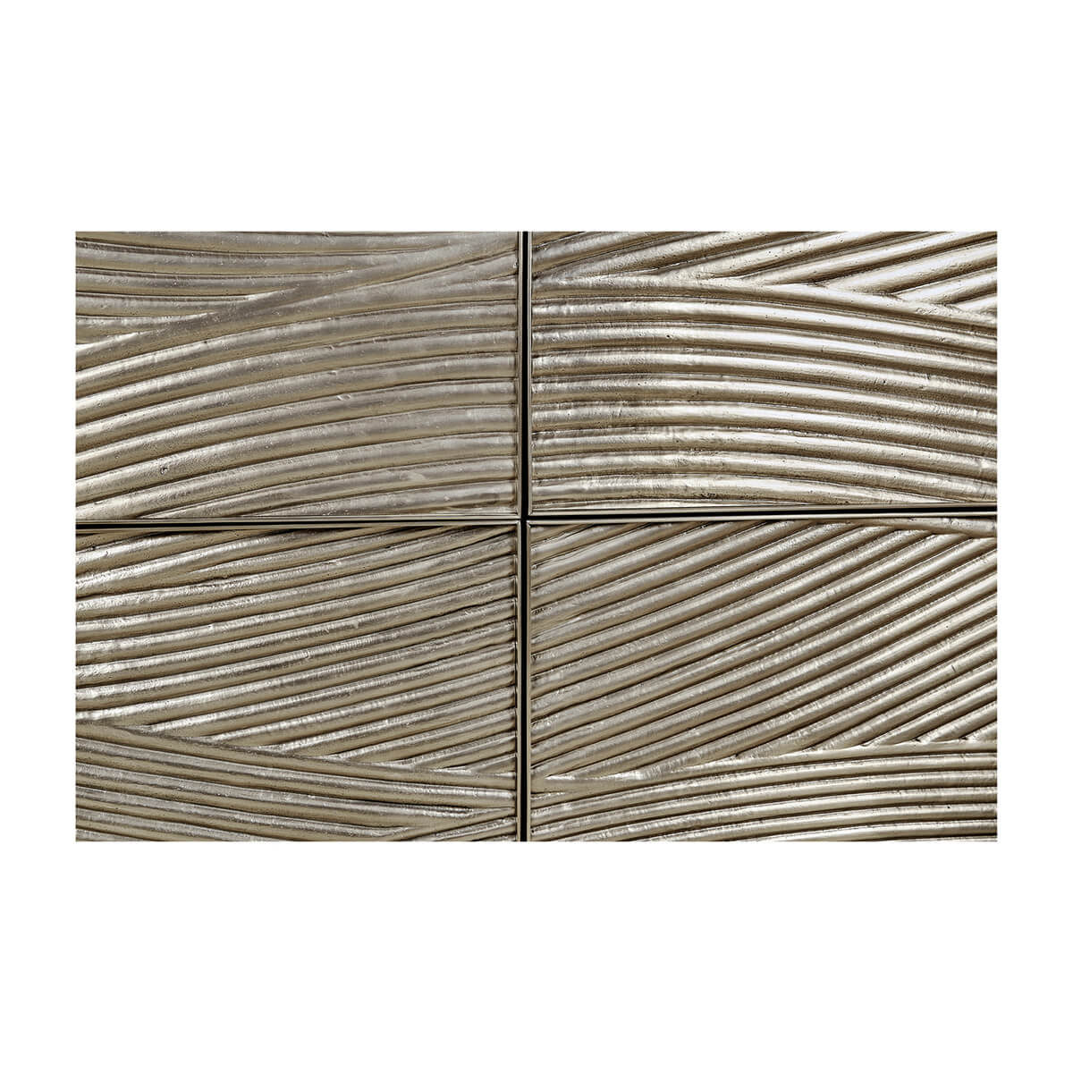 Top view of dresser's unique wavy pattern.