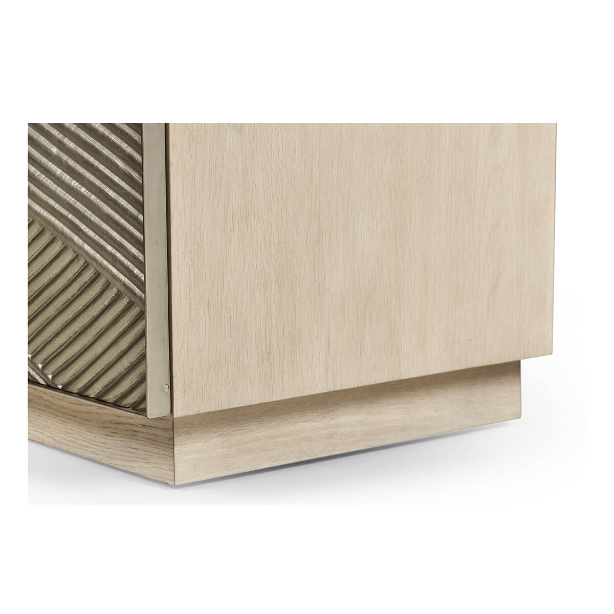 Side view of Coastal Modern Double Dresser base.