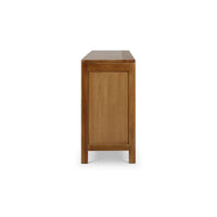 Coastal sideboard side profile showing wood texture