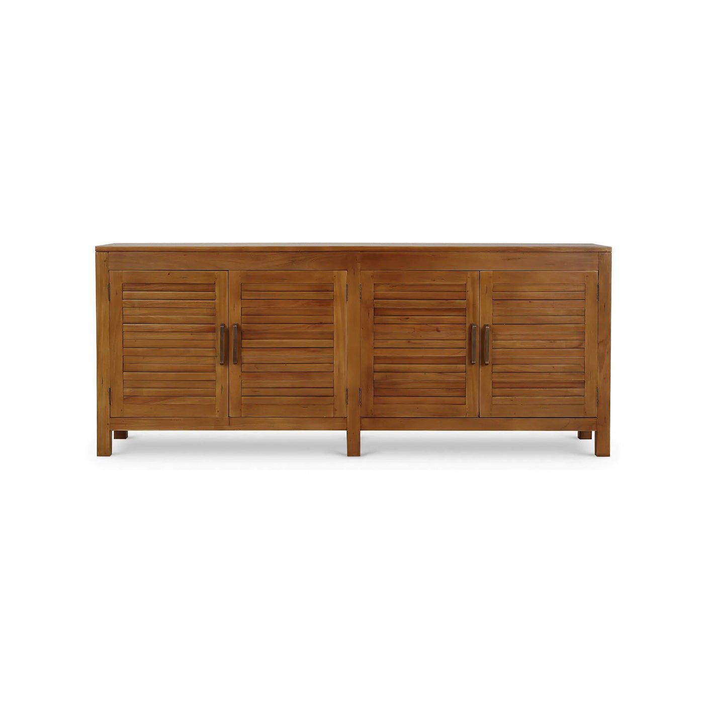 Coastal sideboard front view, antique French oak finish