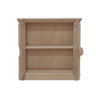 Interior shelves of the Coastal Small Credenza cabinet.