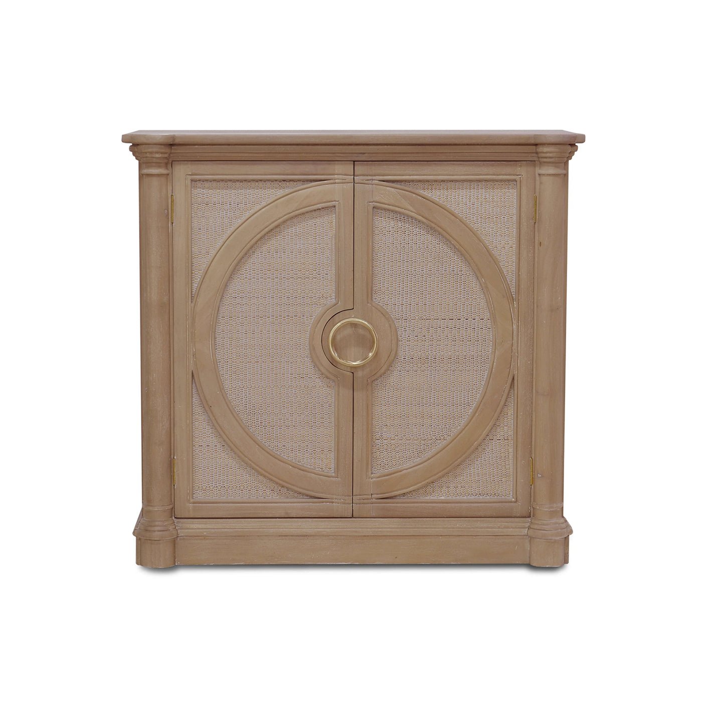 Straight-on angle of the Coastal Small Credenza cabinet.